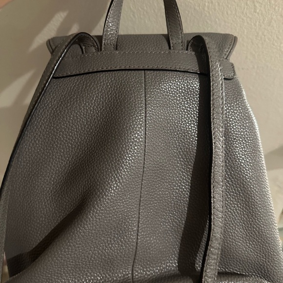 Kate Spade Gray Leather Backpack - Picture 2 of 6